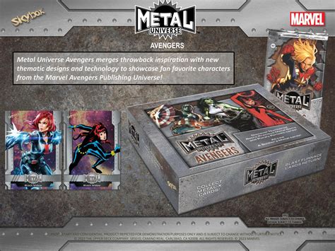 metal universe avengers box|marvel metal box.